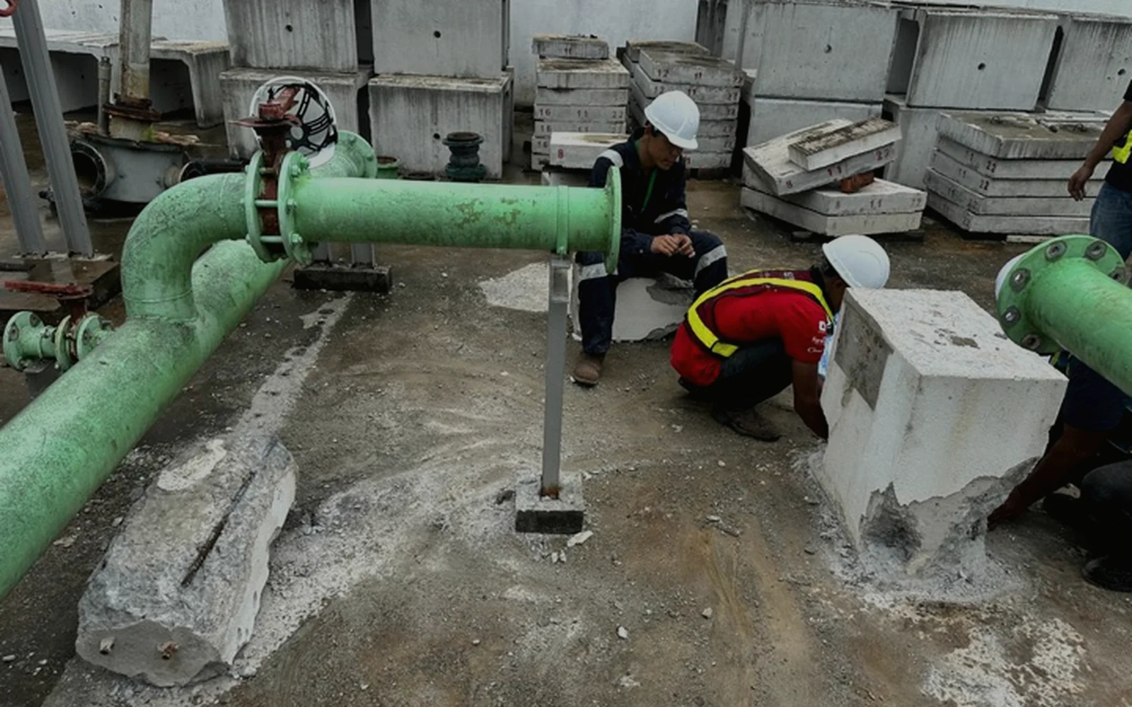 Site pump and services work